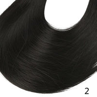 Original Synthetic Clip in Hair Extension Ombre Bayalage Long Straight Flase Hair Pieces for Women 24" 5clips One Piece 3/4 Head