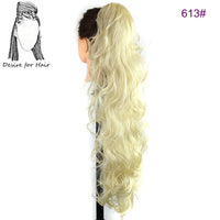 Desire for Hair 30 Inch Long Curly Claw Clip Ponytail Heat Resistant Synthetic Hairpieces Fake Hair Extensions