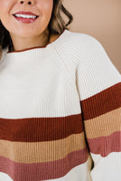 LIVING FREE BEAUTY - Original Cuddle Up Striped Sweater