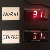 NORXI - Original Motorcycle KOSO Water Temperature Mini Meter for XMAX250 300 NMAX CB 400 CB500X Sensor Thermomete Temp Gauges Scooter Racing