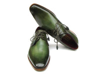 Paul Parkman Men's Green  Derby Shoes  (ID#059-GREEN)