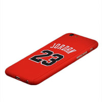 iPhone 7 plus total protection case- Micheal Jordan 23 + Free screen film - Red