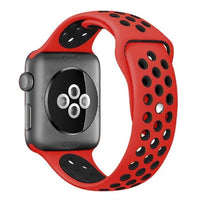 Silicone Sport Strap for Apple Watch Nike+ Red/Black 38 mm 134/97mm