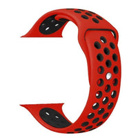 Silicone Sport Strap for Apple Watch Nike+ Red/Black 38 mm 134/97mm