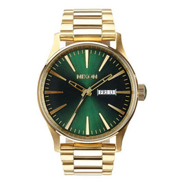 Nixon man watch - Sentry SS A356-1919 - Steel gold and green dial