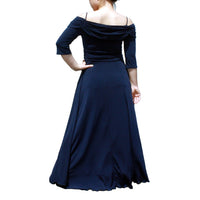 EVANESE INC. - Original Women's Plus Size Formal Long Evening Dress 3/4 Sleeves and Side Flare