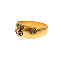 Nialaya Gold Plated 925 Silver Ring - Size EU62-US105