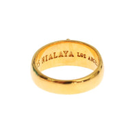 Nialaya Gold Plated 925 Silver Ring - Size EU62-US105