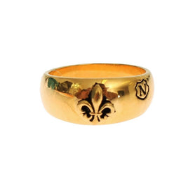 Nialaya Gold Plated 925 Silver Ring - Size EU67-US125