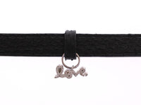 Nialaya Snakeskin CZ LOVE 925 Silver Bracelet - Size M