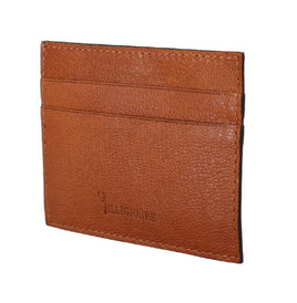 Billionaire Italian Couture Brown Leather Cardholder Wallet - One Size