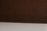 Billionaire Italian Couture Brown Leather Cardholder Wallet - One Size