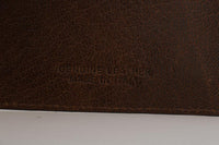 Billionaire Italian Couture Brown Leather Cardholder Wallet - One Size