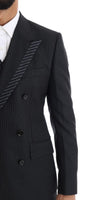 Dolce & Gabbana Gray Double Breasted 3 Piece Suit - Size IT50-L