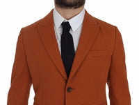 Dolce & Gabbana Orange Cotton Stretch Blazer - Size IT54-XL