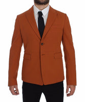 Dolce & Gabbana Orange Cotton Stretch Blazer - Size IT50-L