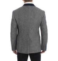 Dolce & Gabbana Gray wool double breasted blazer - Size IT48-M