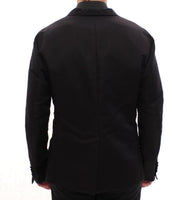 Dolce & Gabbana Black silk slim fit blazer - Size IT54-XXL