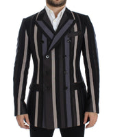 Dolce & Gabbana Multicolor striped wool slim blazer - Size IT48-M