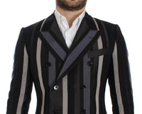 Dolce & Gabbana Multicolor striped wool slim blazer - Size IT48-M