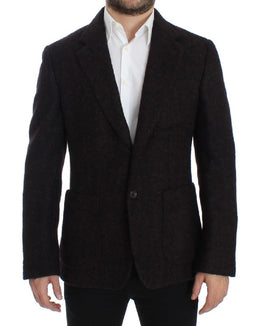 Dolce & Gabbana Bordeaux alpaga two button blazer - Size IT48-M