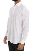 Cavalli White Striped Slim Fit Shirt - Size 42