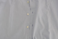 Cavalli Light Blue Cotton Slim Fit Dress Shirt - Size 39