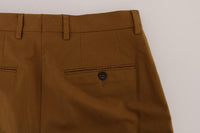 Dolce & Gabbana Brown Stretch Cotton Pants - Size IT54-XXL