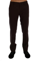 Dolce & Gabbana Purple Wool Stretch Formal Pants - Size IT56-3XL