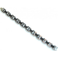 Bracelet man in satin-chromed steel hypoallergenic - Plot 5