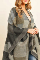 Hdf3149br - Brown Abstract Pattern Open Front Kimono