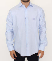 Cavalli Light blue cotton shirt - Size XL