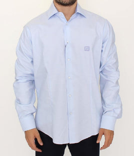 Cavalli Light blue cotton shirt - Size XL