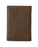 Billionaire Italian Couture Brown Leather Bifold Wallet - One Size