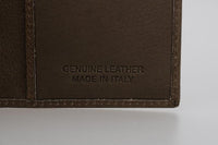 Billionaire Italian Couture Brown Leather Bifold Wallet - One Size