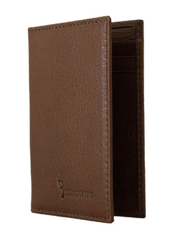 Billionaire Italian Couture Brown Leather Bifold Wallet - One Size