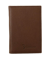 Billionaire Italian Couture Brown Leather Bifold Wallet - One Size