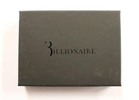 Billionaire Italian Couture Brown Leather Bifold Wallet - One Size