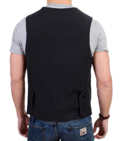 Costume National Black wool blend casual vest - Size IT50-M-L