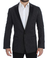 Dolce & Gabbana Black wool slim MARTINI blazer - Size IT48-M