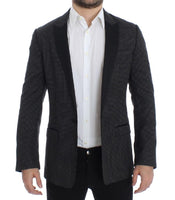 Dolce & Gabbana Black wool slim MARTINI blazer - Size IT48-M