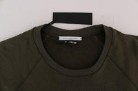 Daniele Alessandrini Green Crewneck Cotton Sweater - Size M