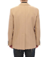 Dolce & Gabbana Beige Double Breasted Coat Jacket - Size IT50-L