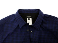 Costume National Blue checkered cotton shirt - Size IT48-M