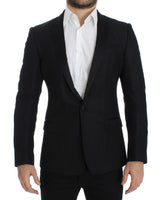 Dolce & Gabbana Black wool MARTINI slim blazer - Size IT46-S