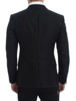 Dolce & Gabbana Black wool MARTINI slim blazer - Size IT46-S