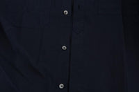 Galliano Blue Casual Cotton Long Sleeve Shirt - Size IT52-XL