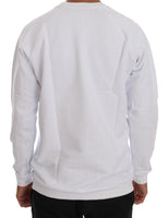 Daniele Alessandrini White Crewneck Cotton Sweater - Size M