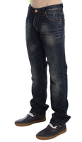 ACHT Blue Wash Straight Fit Low Waist Jeans - Size W34