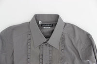 Dolce & Gabbana Purple Torero GOLD Slim Fit Dress Shirt - Size 42